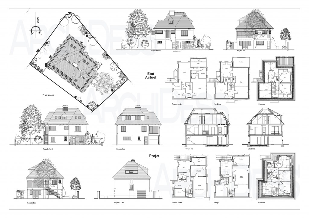 plan de maison renovee